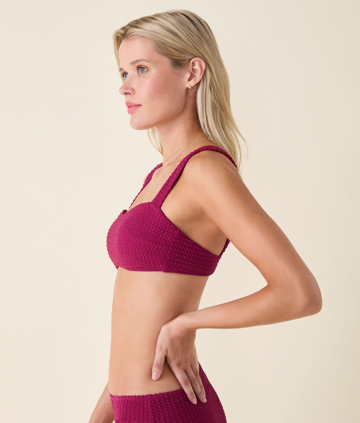The Kalama Bikini Top - Winter Crochet - Merlot Crochet