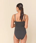 The Amalfi Maternity One Piece - Polka Dot - Black Dot - Classic