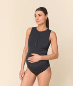 The Malibu Maternity One Piece - Eco Nylon - Black - Classic