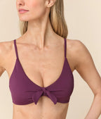 The Tenerife Bikini Top - Eco Nylon - Sundried Violet