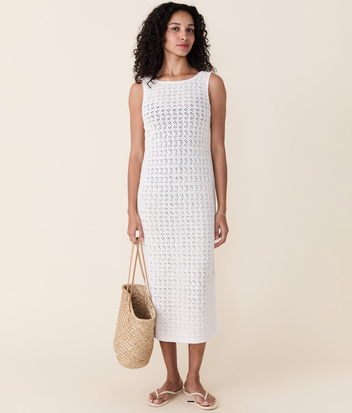 Mirage Sweater Dress (Cream)